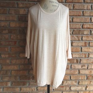 Philosophy Dolman Sleeve TOP IN Wheatfield Heather Size Small.